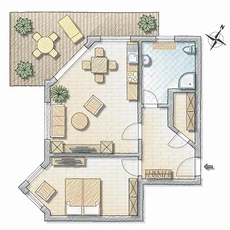 Appartement Haus Meeresrauschen Whg 04